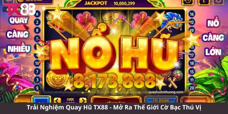 Trải Nghiệm Quay Hũ TX88 - Mở Ra Thế Giới Cờ Bạc Thú Vị